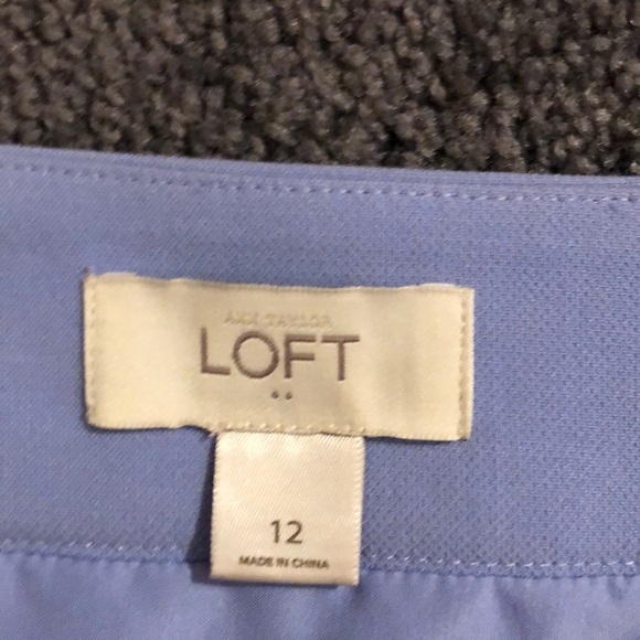 Scalloped Edge Periwinkle Skirt - Picture 3 of 4